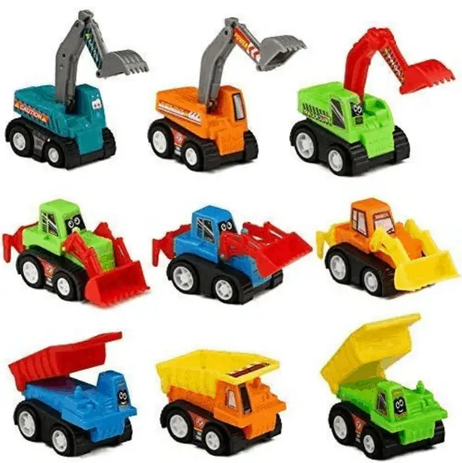 Mini Construction Vehicles for travel with toddlers