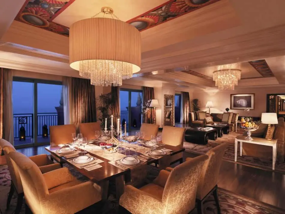 Atlantis Presidential Suite Dining Area