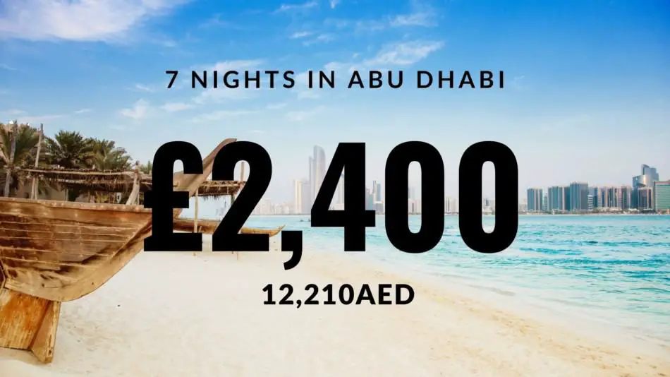 How Much is a Week in Abu Dhabi | The Vacation Builder