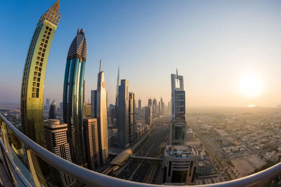 Dubai's Skyline from a Rooftop Bar | The Vacation Builder