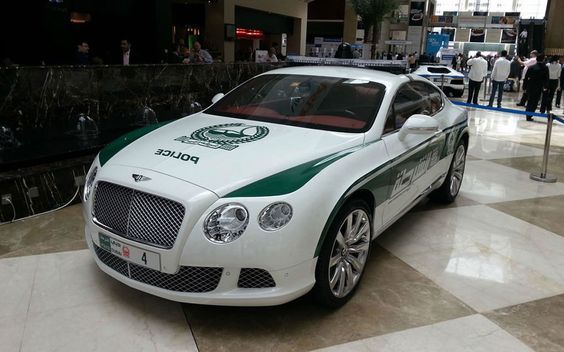 Police Cars in Dubai | Photos Price & Speed! - Bentley Continental GT  | The Vacation Builder