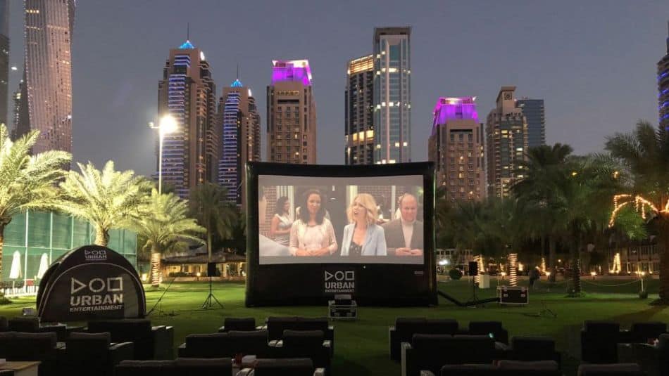 Best Outdoor Cinemas in Dubai - Urban Outdoor Cinema Dubai Marina | The Vacation Builder
