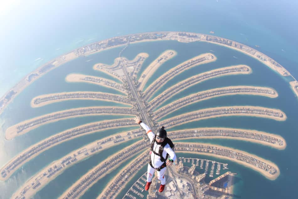 Where to Propose in Dubai | 8. Sky Dive Dubai | The Vacation Builder