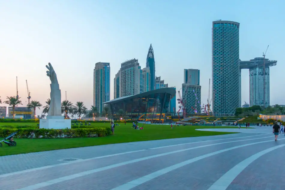 9 Most Gorgeous Parks & Gardens In Dubai | Burj Park | The Vacation Builder