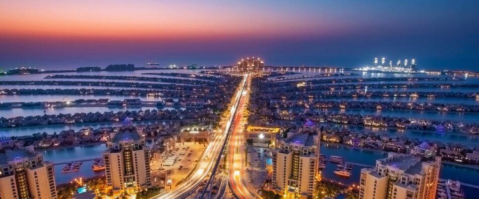 Best 10 Illuminated Places to Visit in Dubai After Dark | View of Palm Jumeirah | The Vacation Builder